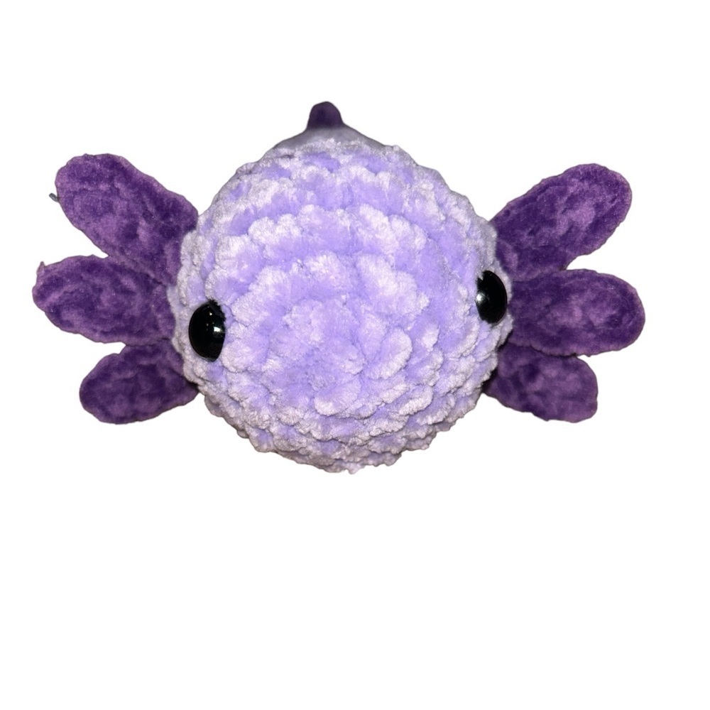 Crochet Axolotl Plush Amigurumi 8” X 4”